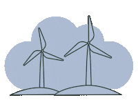 the-commons turbine commons wind turbine the commons Sticker