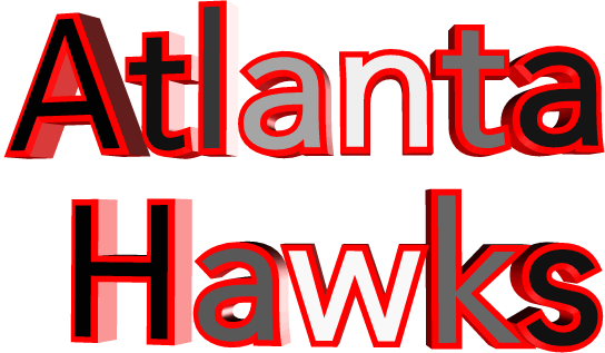Atlanta Hawks Sport Sticker by GIPHY Text