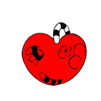 jodesign heart alien jodesign ratkong Sticker