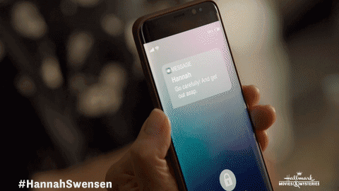 Phone Warning GIF by Hallmark Mystery