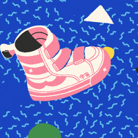 wearepop 80s shapes shoe boot GIF