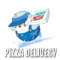 Hungry Pizza Sticker by Pudgy Penguins