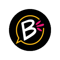 B Shout Sticker by Bark Design Studio