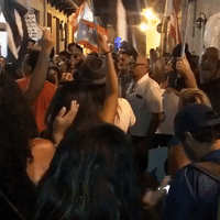 Activists in Puerto Rico Chant and Play Music as Pressure for Resignation of Governor Continues