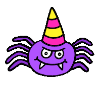 Halloween Spider Sticker by Russell Taysom