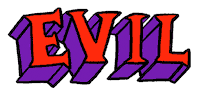 Evil Sticker by Russell Taysom