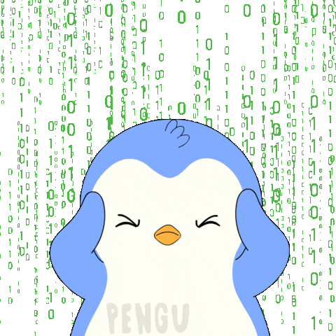 Stressed Penguin Sticker by Pudgy Penguins