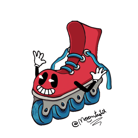 Cartoon Rolling Sticker