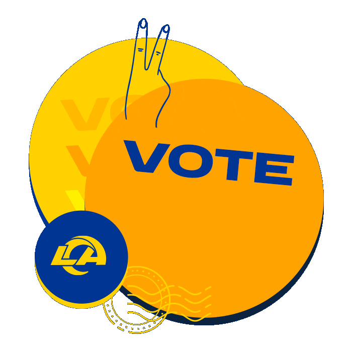 Voting La Rams Sticker by Los Angeles Rams