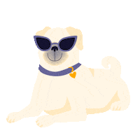 Pug Dog Sticker by LovelySkin