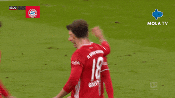 Bayern Munich Hug GIF by MolaTV