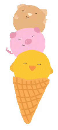 Happy Ice Cream Sticker