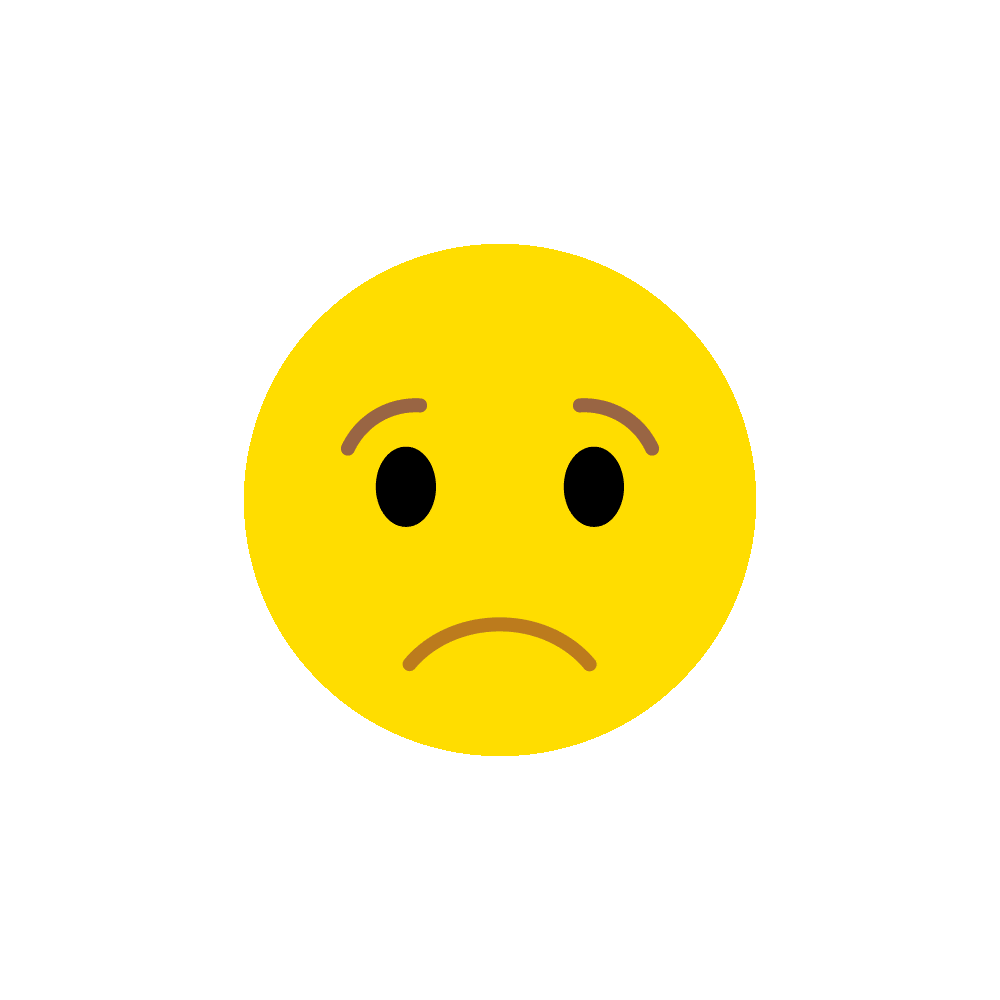 Sad Face Sticker by SWR