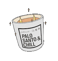 candles palo santo &amp; chill Sticker by chillhouse
