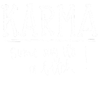 Calligraphy Karma Sticker