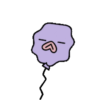 Balloon Lumpy Space Sticker by Stendhal Store