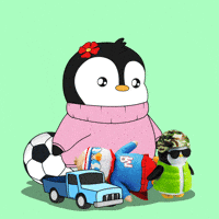 Gift Giving GIF by Pudgy Penguins