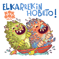kokoakgara together boat kayak juntos Sticker