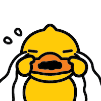 sad cry Sticker by B.Duck