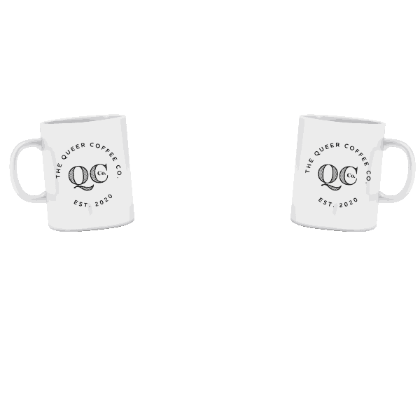 Coffee Queer Sticker by David Rielly-MacLellan