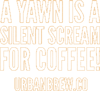 wake up espresso Sticker by Urban Brew Co.