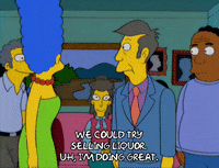 happy marge simpson GIF