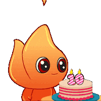 Fire 10 Candles Sticker by Playember