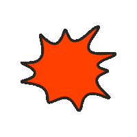 maevechocolate seattle burst red star maeve Sticker