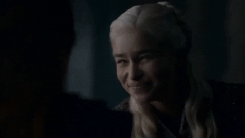 bashieraparker giphygifmaker smile game of thrones emilia clarke GIF