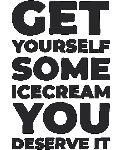 Deserve Ice Cream Sticker by MULTI AWESOME STUDIO
