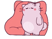 Cat No Sticker by Pembe