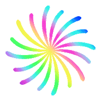 Rainbow Flower Sticker
