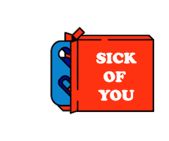 Sickness Minimaltket Sticker by MALT Studio