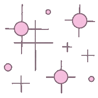 Pink Stars Sticker