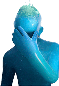 worldwidewade omg water cry blonde Sticker