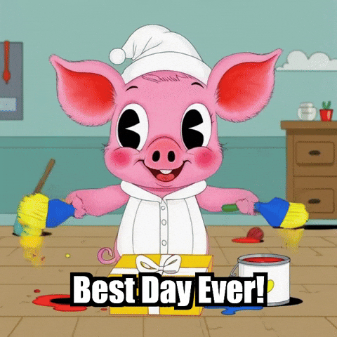Happy Best Day Ever GIF by The Pigasso
