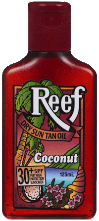 ReefOil beach coconut tan tanning Sticker