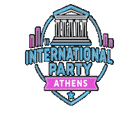 Party Athens Sticker by Internationallifeathens