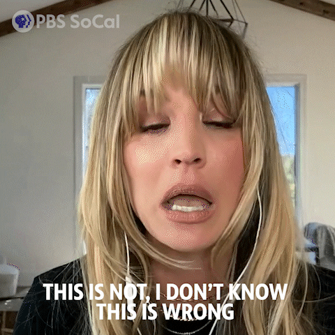 This Is Wrong Kaley Cuoco GIF by PBS SoCal