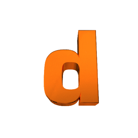 Alphabet D Sticker by ratedglobal