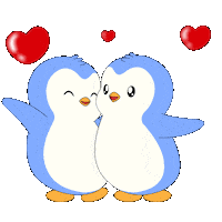 I Love You Couple Sticker by Pudgy Penguins