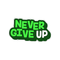 losverdes green up never give Sticker