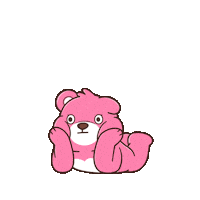 Bored Teddy Bear Sticker by BEARISH