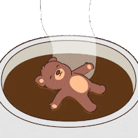 Good Morning Coffee Sticker by BEARISH