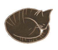 Sleeping Cat Sticker by madebymate