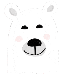 Polar Bear Snow Sticker