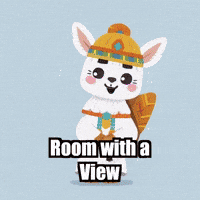 Room With A View Travel Diary GIF by Llamaozi