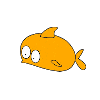 angydoodle summer orange fish sea Sticker