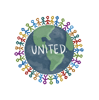 unitedplanet peace earth united global Sticker