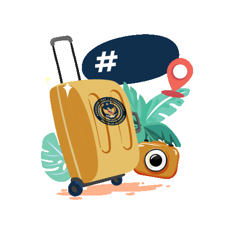 KemenparekrafRI giphyupload vacation indonesia liburan Sticker